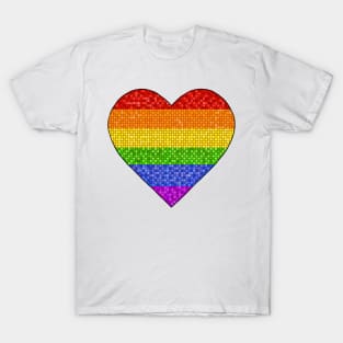 Pride Pixel Heart T-Shirt